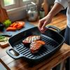 Lilang Thickened Cast Iron Square Grill Pan