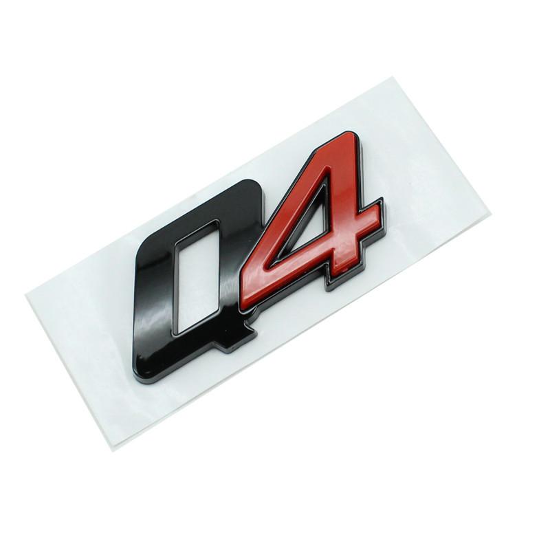 Auto 3D ABS Q4 SQ4 GTS Buchstaben Logo Stamm Abzeichen Emblem Aufkleber Aufkleber Für Maserati Ghibli Quattroporte Levante Gransport