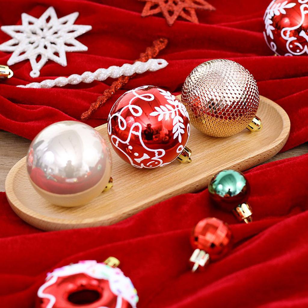 Christmas Decorations, Painted Christmas Balls Set, Christmas Tree Pendant,45pcs,christmas Tree Decorations