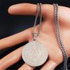 Witch Irish Knot Astrology Stainless Steel Necklace Women/Men Triquetra Pagan Wheel of the Year Necklaces Jewelry N3155S02