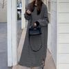 Navava Casual Striped Long Sleeve Round Neck Dress No864