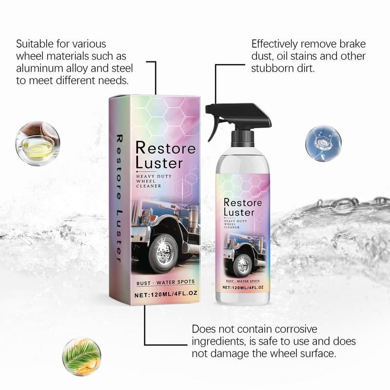 Foam Wheel Cleaner Spray Car Detailing Spray Wheel Cleaner Rust Remover Rapid Removal Of Brake Dust Safe For Automobile RV
