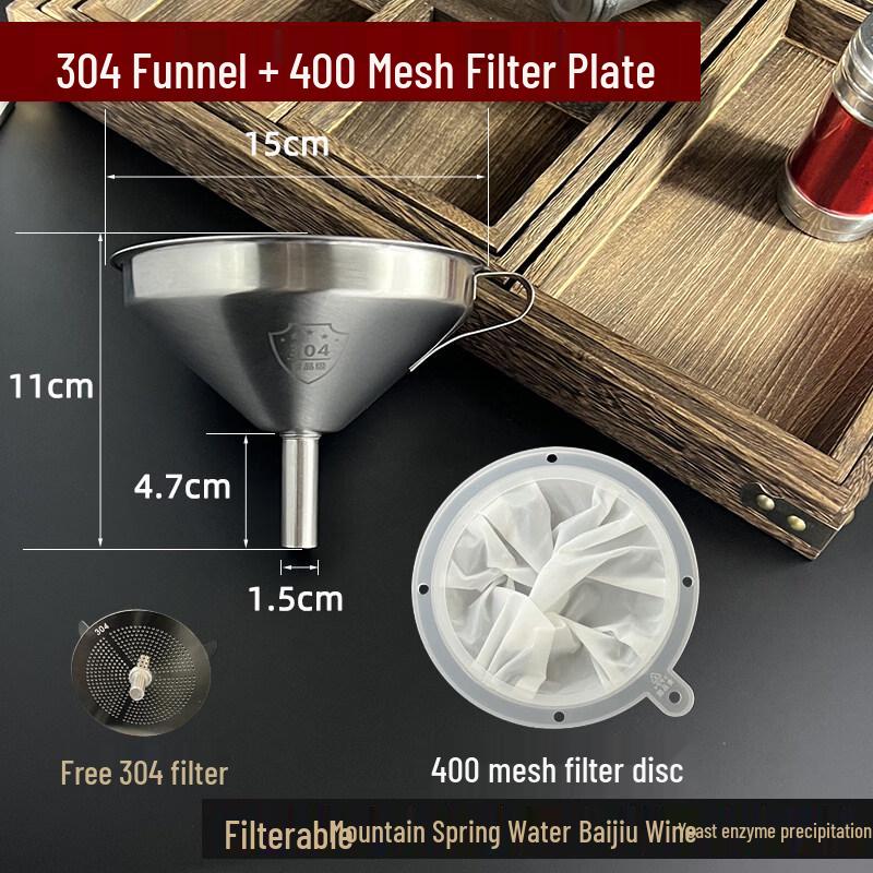 Stainless Steel Kitchen Funnel & Mesh Strainer Collection