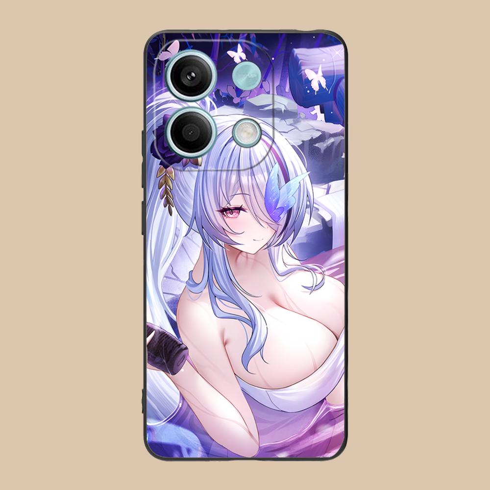 Azur Lane Unzen Matte TPU Handyhülle für POCO M7 M6 M5 M4 M3 X7 X6 X5 X4 X3 Pro GT 5G Bunte Druckabdeckung