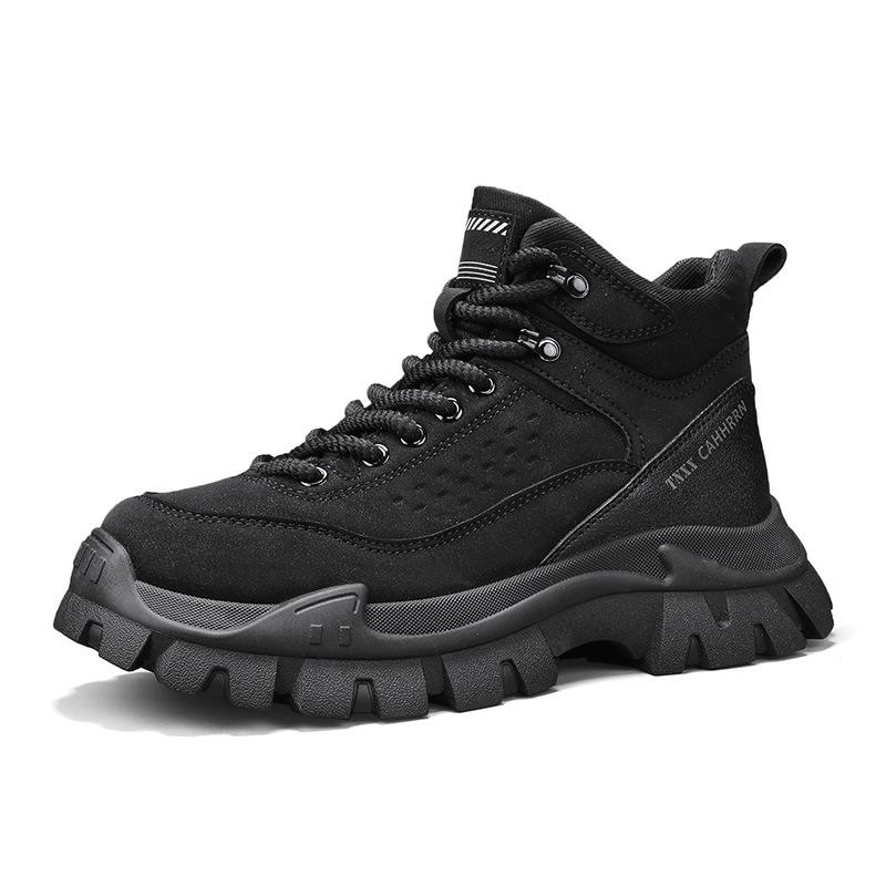 Autumn and winter new casual Martin boots men's shoes high-top tooling shoes heightening men's outdoor sports hiking shoes short boots