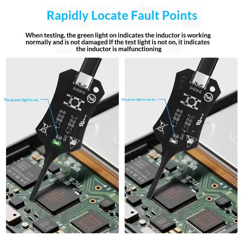 Inductor Detector Tool Motherboard Coil Tester For Phone Motherboard Repair Electromagnetic Induction Quick Fault Check