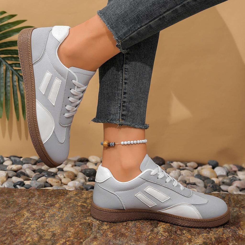 Shoes Woman  Trend Casual Sneakers Comfortable Lace Up Flats Tennis Shoe Breathable Walking Jogging Shoe