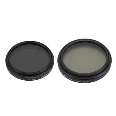 Filtro de lente de cámara ND ajustable de ND2 a 400, filtro de vidrio óptico de densidad neutra para fotografía