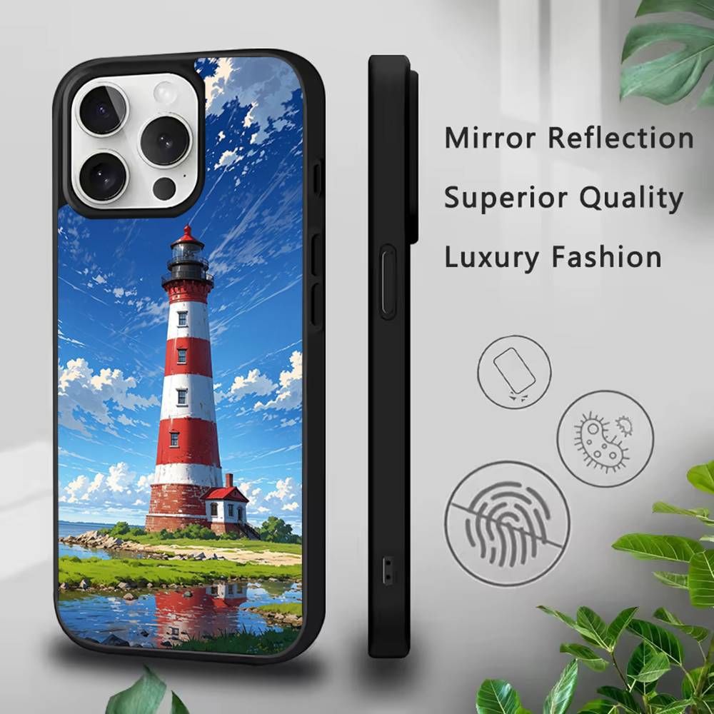 

Anime Lighthouse Phone Case For iPhone 17,16,15,14,13,12,11,Pro,Max,Plus,Mini,SE4,E Magnetic For Magsafe Wireless iPhone11PRO