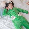 Thick Flannel Kids Pajamas One-Piece Sleepwear Boys Girls Winter Warm Home Suit Cartoon Print