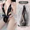 Domila Sexy Underwear Lace Temptation Transparent Hollow Sexy Onesie Women's Hot Open Uniform Suit