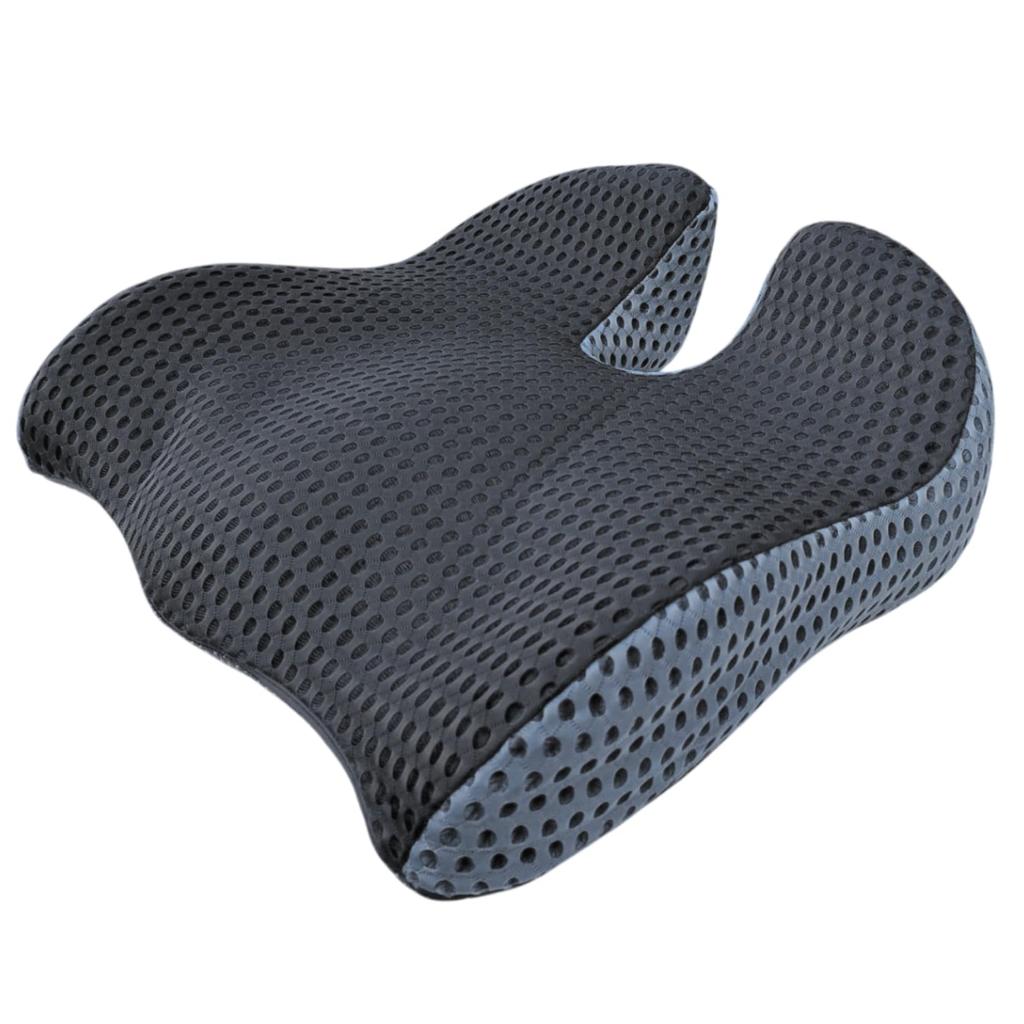Greaphant Comfortable Cushion Memory High Density Memory Foam Ergonomic Cushion Posture Improver Design Dark Gray Washable Cover Fatigue-Resistant