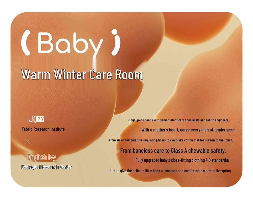 Jingqi Baby Quilted Snap-Front Romper - Autumn/Winter, Thin & Warm for Newborns