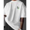 Camiseta Informal de Manga Corta con Cuello Redondo y Estampado de Patrón de Cóctel Lima para Hombre, Talla Europea, Camisa de Manga Corta para Deportes al Aire Libre de Verano,