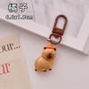1-50pcs Kawaii Mini Capybara Keychains Cartoon Capybara Bright Bag Phone Keychains Cute Car Pendant Decoration Gift Keyring