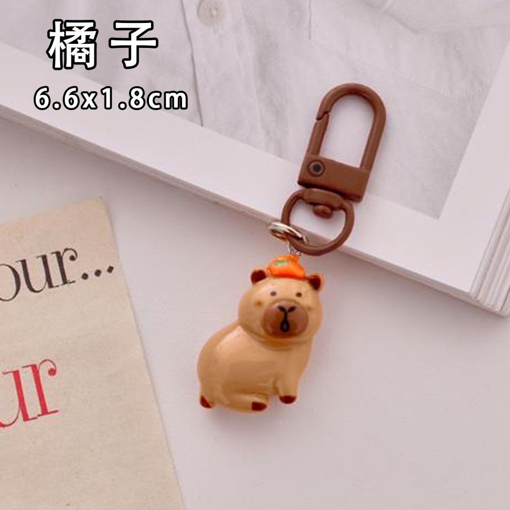 

1-50pcs Kawaii Mini Capybara Keychains Cartoon Capybara Bright Bag Phone Keychains Cute Car Pendant Decoration Gift Keyring