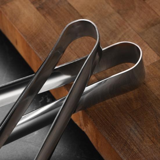 Stainless Steel Ice Tongs Small Lightweight Tongs Thickened Ice Clip Multifunctional BBQ Clip Ice Bucket