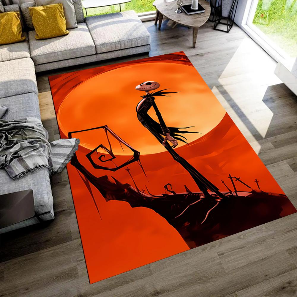 Jack Skellington Area Rug Perfect for Foyer Game Room Outdoor Study room Anti-slip Rug Anime Office Decor Perfect Gift for Friends & Family