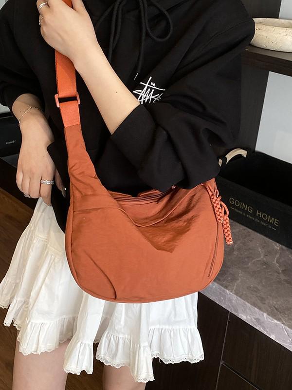 2025 Damen Umhängetasche mit großem Fassungsvermögen, leicht, Crossbody-Schultertasche - Vielseitiger High-End-Knödelstil für den Weg zur Arbeit