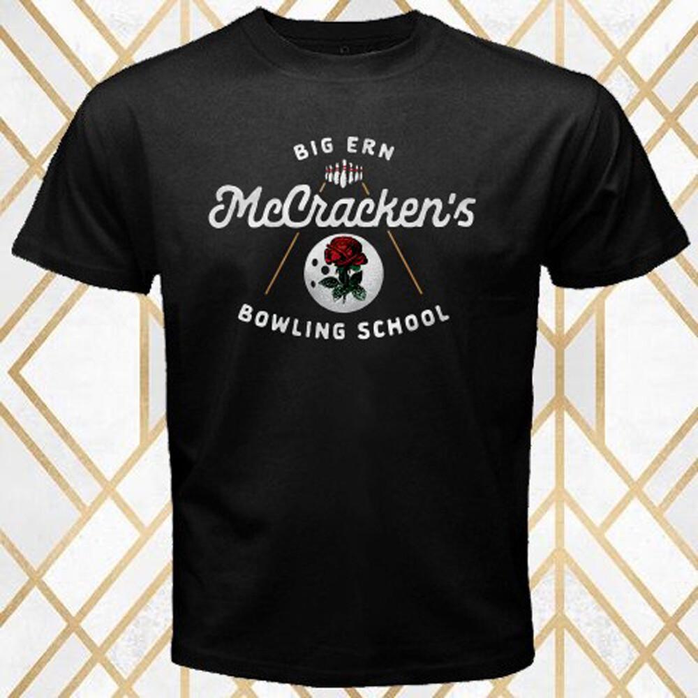 Big Ern McCracken Bowling School Movie Men s Black T-Shirt Size S 3XL XL