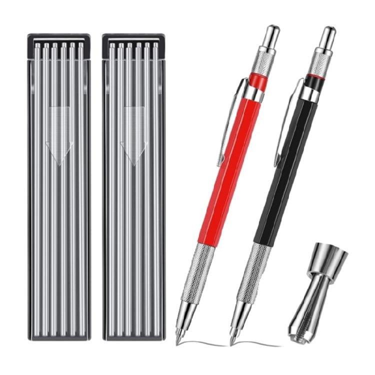 Construction Pencils Welders Pencils with Refills for Welding Fabrication