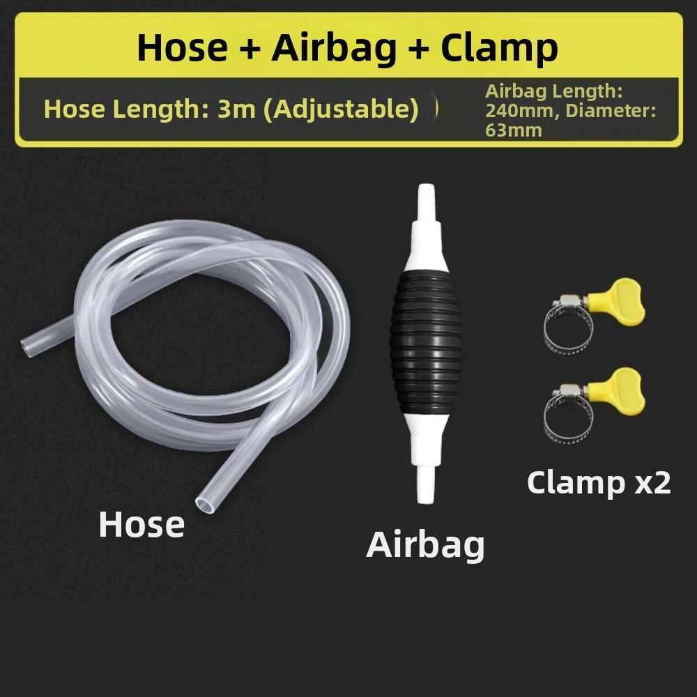 Self-priming Car Fuel Pump Universal Gas Oil Pump Portable Fuel Line Pump