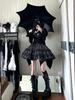 XHSUKADO Gothic Lolita Mini and Gothic Includes Top and Cosplay Faux Christmas Long Size 2-Piece Set Shirt, Skirt, Bottoms. Women's Outfit.