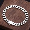S925 Jewelry Men's and Women's Personalized Smooth Tank Bracelet Hipster Simple 7mm Buckle 2026