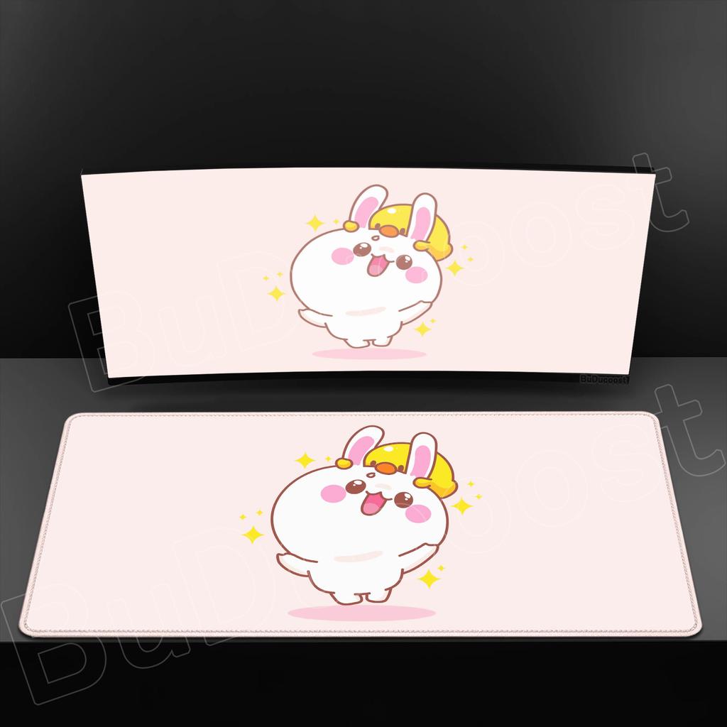 Cute Rabbit Cartoon Mouse Pads Game Office Fresh Visual Mouse Pad XXL Cute Large Table Pads Anti Slip Rubber Computer Mouse Pad