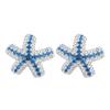 Three Piece Set Of Cross-border Jewelry From Europe America Starfish Necklace Earrings Ring Pentagram New Exaggerated Personality Women