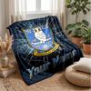Sheffield Wednesday FC Custom Name Text Flannel Blanket Soccer Logo Personalized Fleece Throw Blanket Special Gift For Sofa Bedroom Home