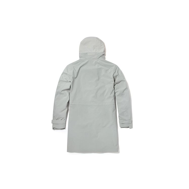 Timberland Casual Hooded Mid-Length Jacket Men Jacket White-Sand A24KT-BH7