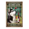 Retro art animal canvas painting lovely dog reading poster slogan wall painting living room bedroom home decoration mural No Frame
