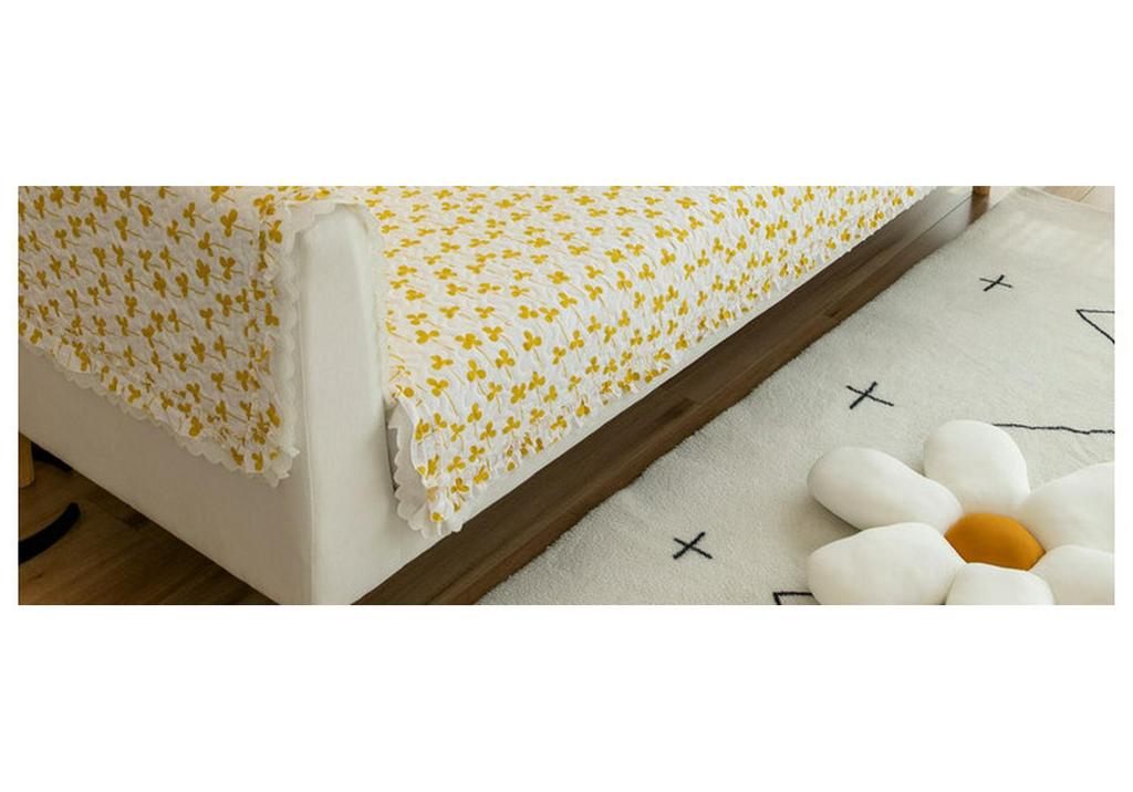 Pure Cotton Non-slip Sofa Cushion Cover – All-Season, Pastoral Style, Full Wrap