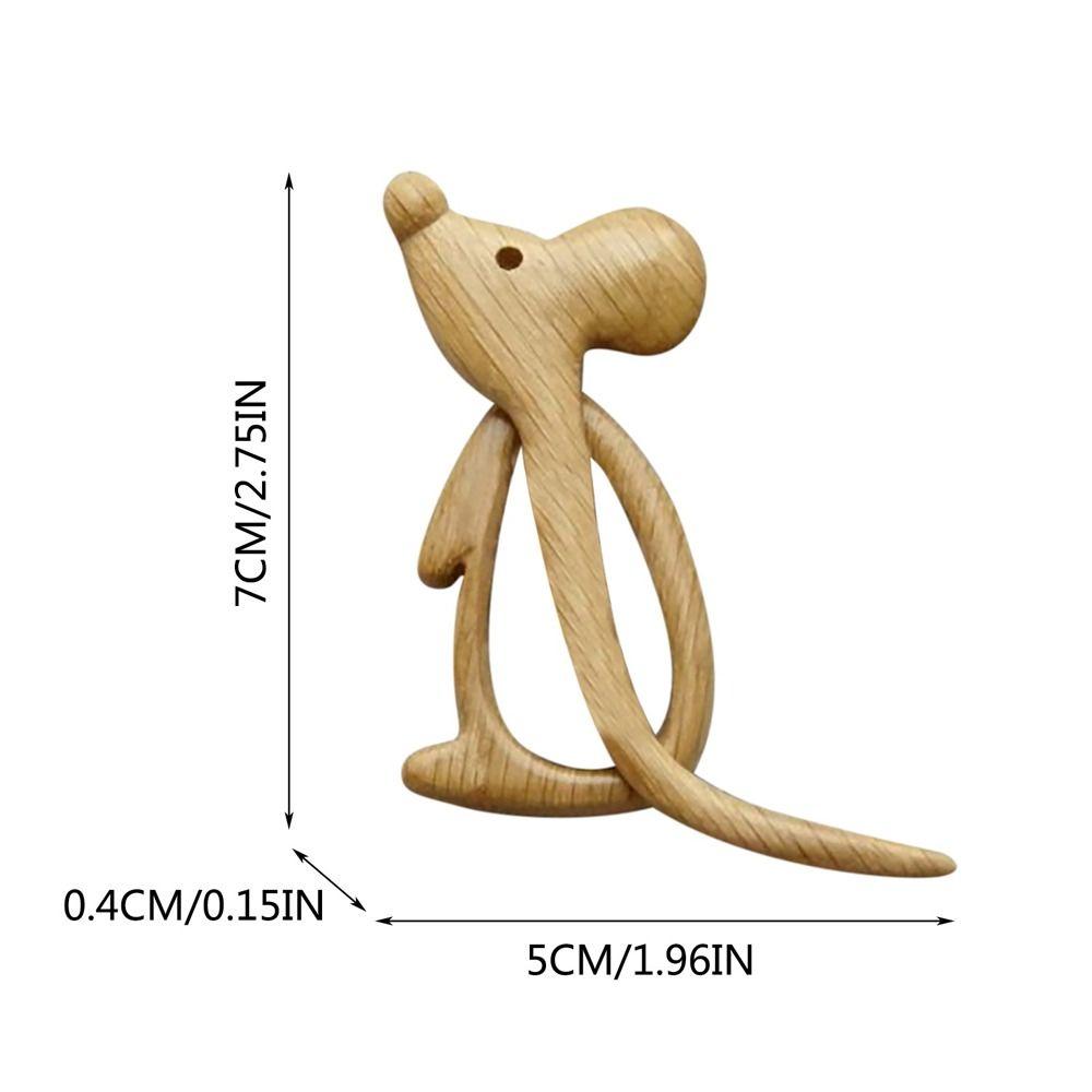 Design Bird Animal Rabbit Dog Heart Clothing Accessory Fashion Jewelry Wooden Brooch Women Brooch