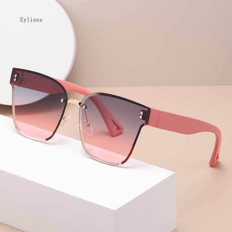 New Fashion Rimless Sunglasses Women Brand Designer Gradient Sun Glasses Luxury Trimming Frameless Eyeglasses Ladies Gafas