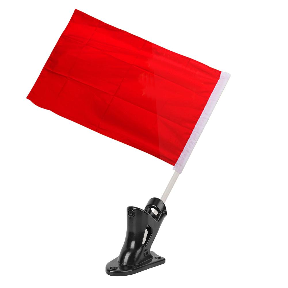 Stainless Steel Outdoor Flagstick Bracket Fixing Support Base Accessory for Flags Black