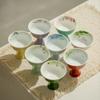 80ML Original Ore Color Glaze Imitation Song High-foot Teacup Hand-painted Master Cup KungFu TeaSet Ceramic TeaCup Tea Ceremony