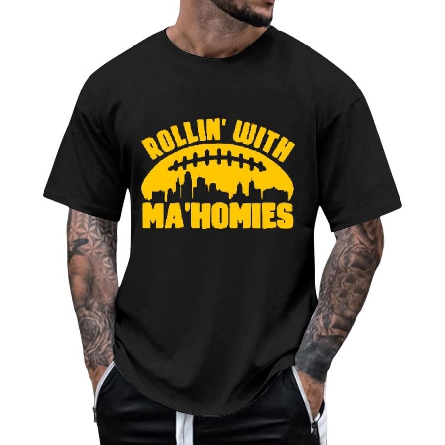 Alalaso Men s Game Day Shirt Football Team Fan Graphic Tee Tops Funny Sunday Gameday Short Sleeve T Shirts XXXXXL разноцветный
