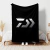 Fishing D-Daiwa printed throw blanket—lightweight,soft,warm;versatile blanket for all seasons—perfect as &air-conditioning throw,nap blanket