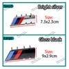 3D ABS M Sport Front Grille Emblem Badge for BMW E46 F30 G20 X5 X1 X3  Modification Car Styling Accessories 9cm 7.3cm Decal Logo VDLQX1