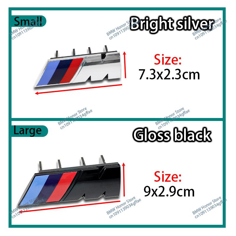 3D ABS M Sport Front Grille Emblem Badge for BMW E46 F30 G20 X5 X1 X3 Modification Car Styling Accessories 9cm 7.3cm Decal Logo VDLQX1