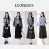 Xiangying Women's French A-Line Skirt