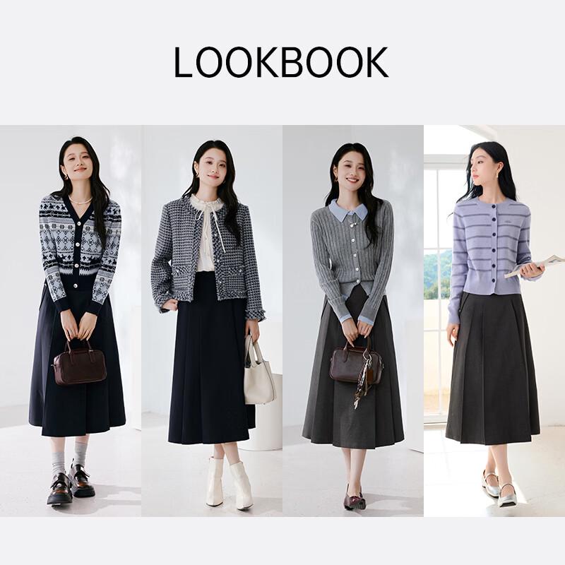 Xiangying Women's French A-Line Skirt