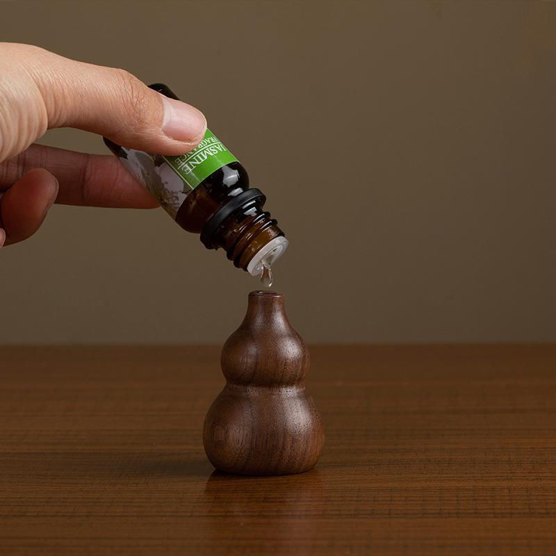 Gourd Ornament Wooden Essential Oil Aromatherapy Expanded Wood Air Freshener Replacement Fragrance Perfume Refill Natural Beech