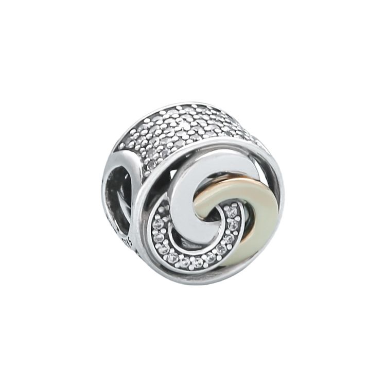 Pandora Intertwined Three Lives Three Worlds Charm Women Charm 792090CZ Silver,F