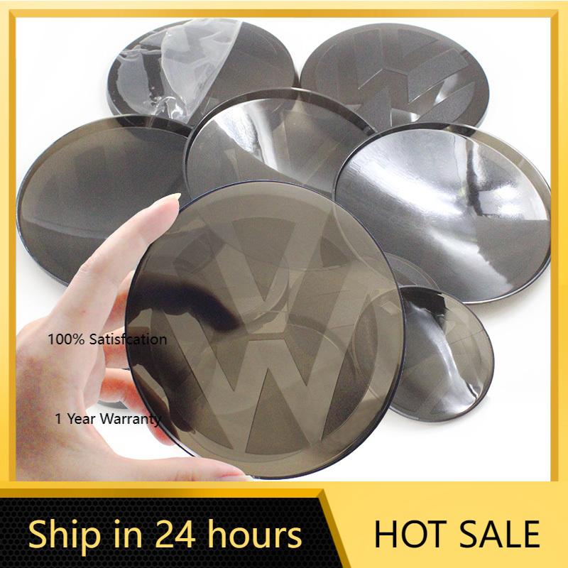 For VW VOLKSWAGEN New 2pcs Front and Rear Emblem For Volkswagen VW Golf 6/Golf 7/Golf 7.5/Golf 8 Modified Black Label Flat Mirro