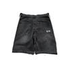 Summer New Casual Denim Shorts Y2K Side Striped Pattern Shorts Men Street Retro Harajuku Hip Hop Loose High Waist Sports Shorts