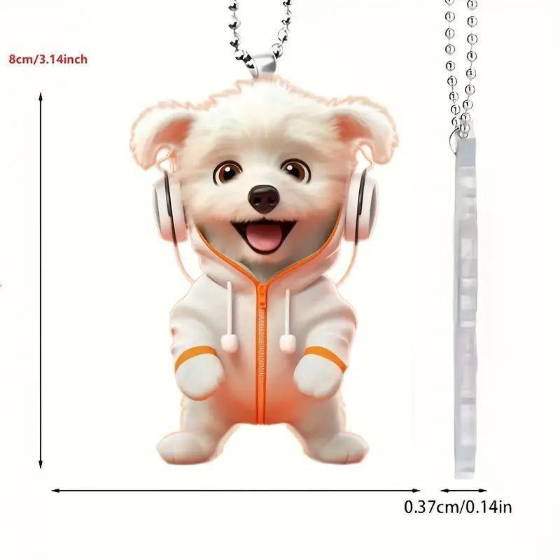 Car Playful Acrylic Decoration Stylish Cartoon Hanging Accessory For Home Auto And
