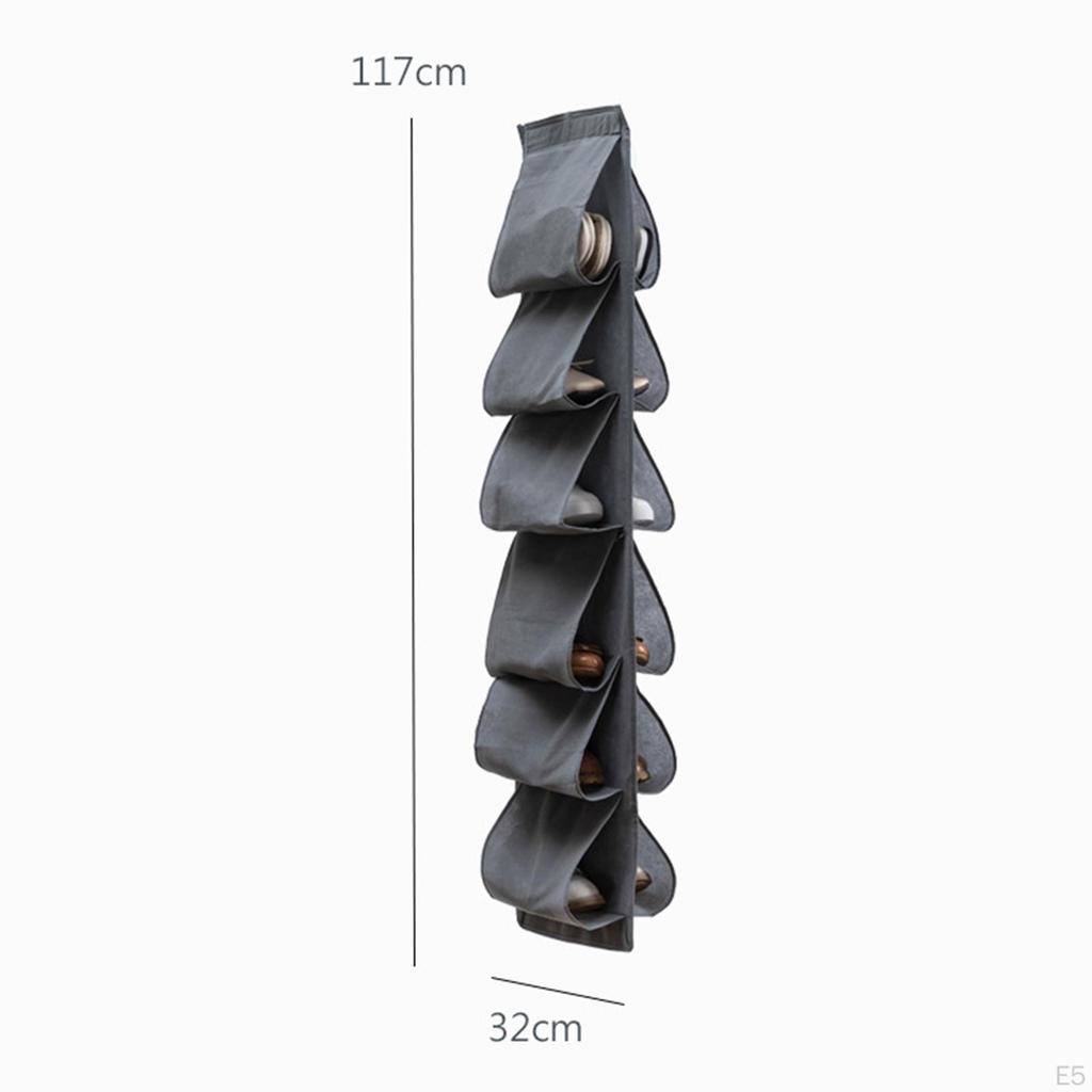 Durable Hanging Shoes Rack Mesh Pockets Dust Proof Rack, Storage Complete
